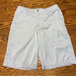 Under Armour Boys Light Gray Flat Front Shorts